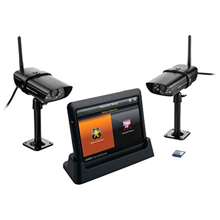 Uniden Guardian Advanced Wireless 7-Inch Screen Video Surveillance System with 2 Outdoor Cameras - Black (G755)