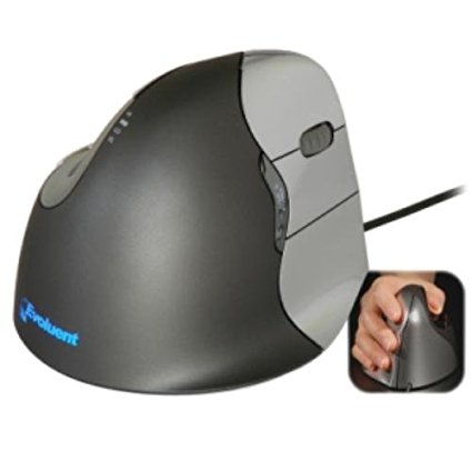 Evoluent VM4R VerticalMouse 4 Right Handed - The Patented Shape Supports Your Hand