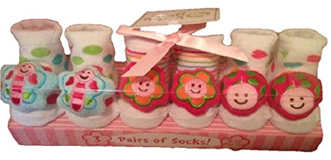 GetSet2Save Flower Rattle Socks in a Box