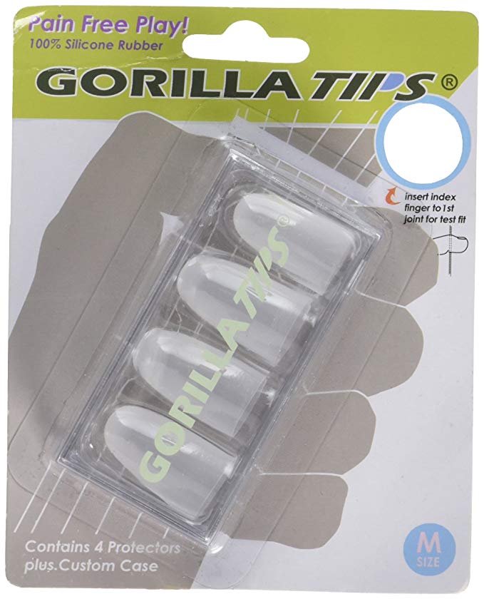 Gorilla Tips 98-GT102CLR Medium Finger Protectors - Clear
