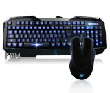 Aula Broken Soul Behead 2000 DPI Wired USB Expert Gaming Combo - Blue