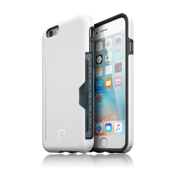 Patchworks® ITG Level Pro Case White for iPhone 6s Plus 6 Plus - Military Grade Protection Case with a Card Pocket, Extra Protection for ITG Tempered Glass Screen Protector