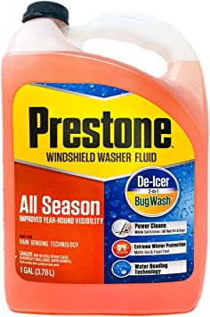 Prestone 3-in-1 All Season Year Round Windshield Washer Fluid 0 Degree (1 Gallon)