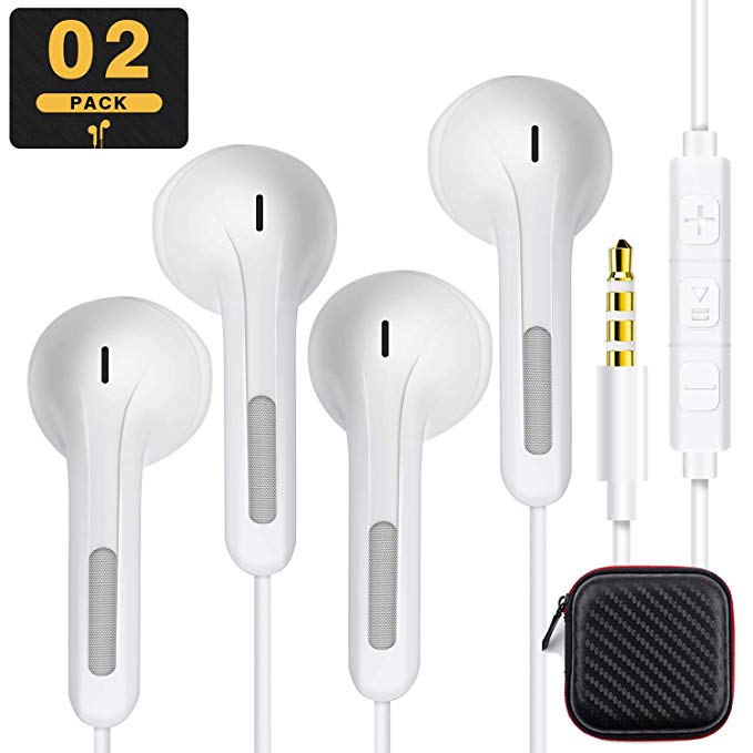 ZGEM Earphones Headphones, Premium Hands-free Noise Isolating In-Ear Earbuds With Remote & Mic For Apple iPhone, iPad, iPod, Samsung and More Android Smartphones