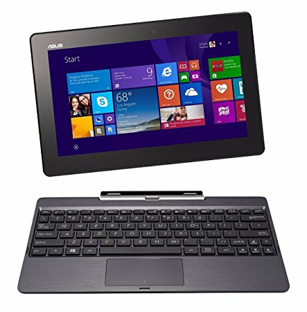 ASUS Transformer Book T100TAF-B1-MS - 10.1" Touchscreen 2-in-1 Laptop/Tablet Combo - Windows 8.1 / Intel Atom / 2GB RAM / 32GB eMMC / Intel HD Graphics / WiFi / Webcam