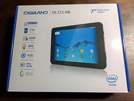 Digiland DL721-RB Digiland 7" Tablet 16GB Black
