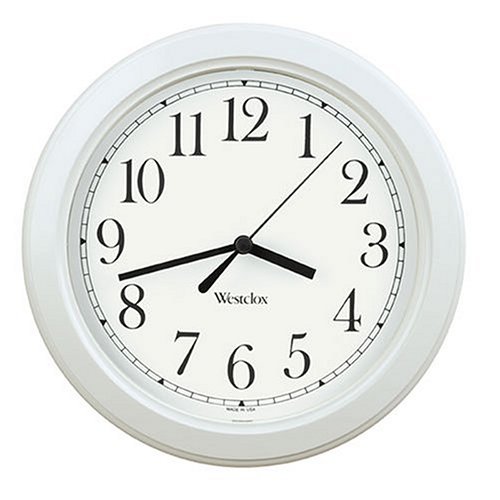 Westclox Simplicity Wall Clock, White