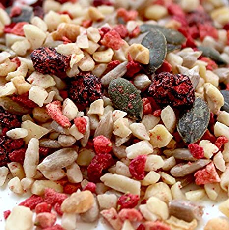 ProMix: Very Finely Chopped Mixed Nuts & Seeds with Dried Fruits (750g) Healthy Trail Mix, Gluten Free, Vegan (Strawberry & Raspberry)