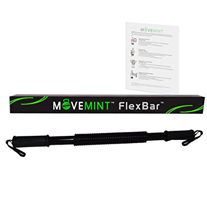 FlexBar Chest Shoulder Arm Exerciser | Curl Spring Bar Power Twister