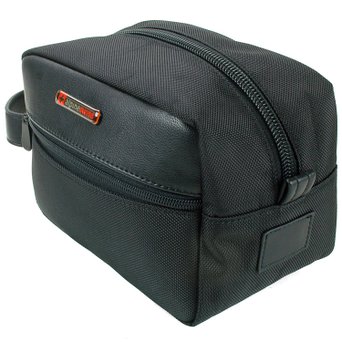 Hudson Travel Toiletry Bag Shaving Dopp Kit Black