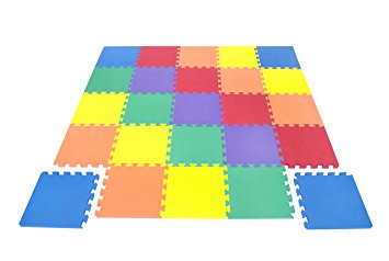 Wonder Mat Non-Toxic 25 Pieces Extra Thick Play Mat for Babies