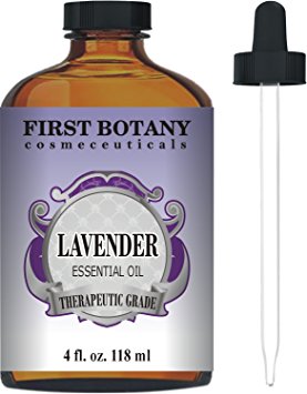 Bulgarian Lavender Essential Oil with a Glass Dropper - Big 4 fl. oz - 100% Pure and Natural Lavender Oil with Premium Quality & Therapeutic Grade – Ideal for Aromatherapy, Massages for Pain Relief, Anxiety and Stress Relief, Hair Care and Skin Care, Bug Repellent , Head aches and Migraines, Acne Treatment and more