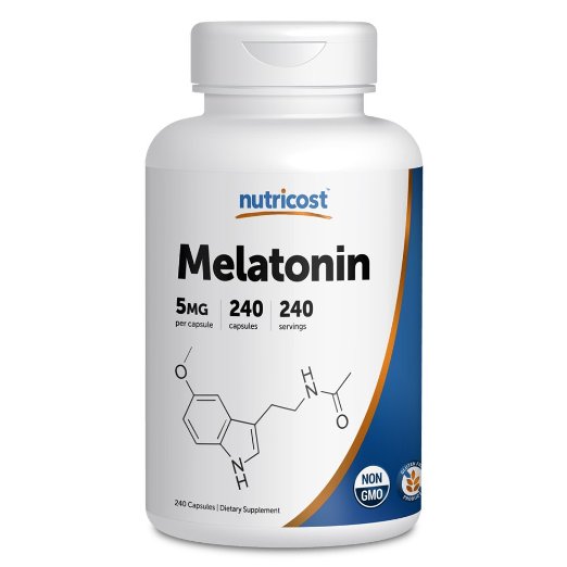 Nutricost Melatonin 5mg, 240 Capsules