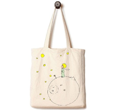 Andes Handmade from 12-ounce Pure Cotton Canvas Tote Bag The Little Prince