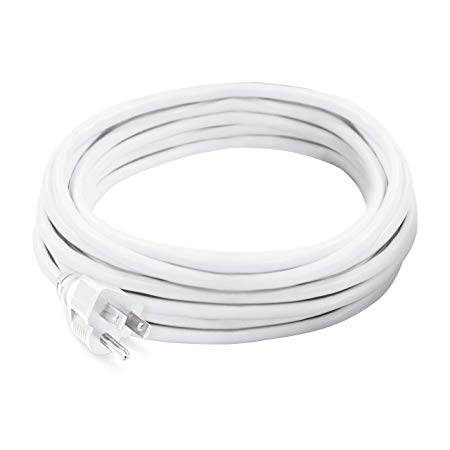 Sun Joe PJEXT20-163-WHT Vinyl Landscape Outdoor 20-Foot Extension Cord, White