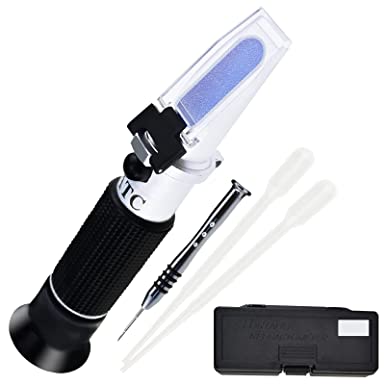 3 in 1 Scale Clinical Refractometer with 10~30°C ATC, Serum Protein 0~12g/dl, Urine Specific Gravity 1.000~1.050, Refractive Index 1.333~1.360 RI for Human Use.