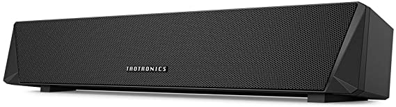 TaoTronics Gaming Computer Speaker, Dual Powerful 7W Drivers PC Soundbar, Colorful RGB Light, Wireless Bluetooth 5.0 or 3.5mm Aux-in Connection, Stereo Audio Computer Sound Bar for Desktop