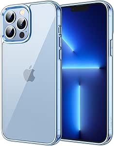 JETech Case for iPhone 13 Pro 6.1-Inch, Non-Yellowing Shockproof Phone Bumper Cover, Anti-Scratch Clear Back (Sierra Blue)