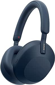 Sony WH-1000XM5 Wireless Noise Cancelling Headphones (30h Battery, Touch Sensor, Quick Charge Function, Optimised for Amazon Alexa, Headset with Microphone) Midnight Blue