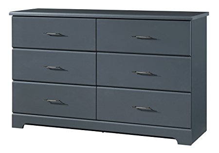 Storkcraft Brookside 6 Drawer Dresser, Gray