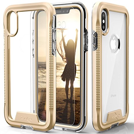 iPhone X Case - Zizo [ION Series] with FREE [iPhone X Screen Protector] Transparent Clear [Military Grade Drop Tested]