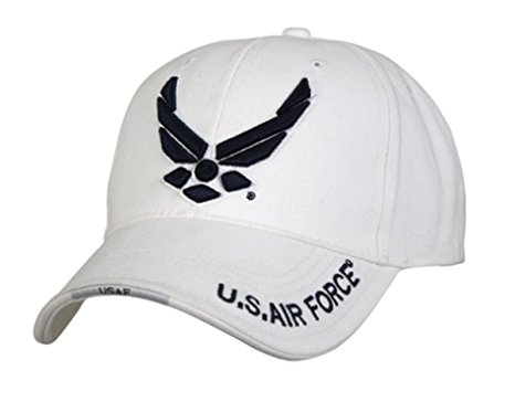 Rothco Deluxe Low Profile Cap/Usaf Wing - Wht