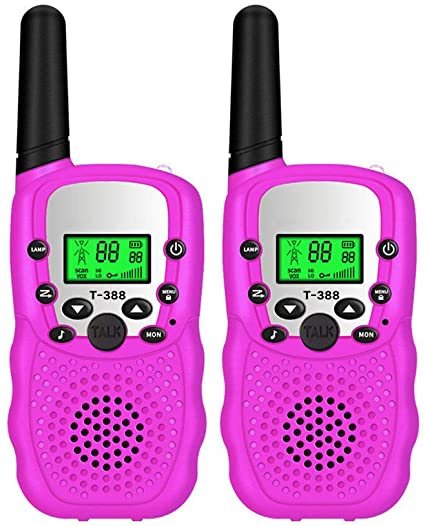 Walkie Talkies for Kids 22 Channels 2 Way Radio Toy with Backlit LCD Flashlight Children's Walkie Talkie Set Outdoor Adventures Hiking Camping Gear Games for Girls and Boys