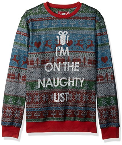 Hybrid Men's on the Naughty List Holiday Pullover