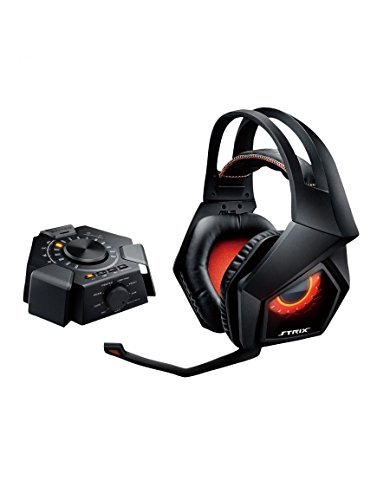 ASUS Strix 7.1 True 7.1 Surround Gaming Headset with USB Audio Station, 90% ENC for PC