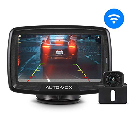 AUTO-VOX CS-2 Digital Wireless Reversing Camera Kit, Stable Signal Rear Camera and Super Night Vision Reverse Camera for Cars