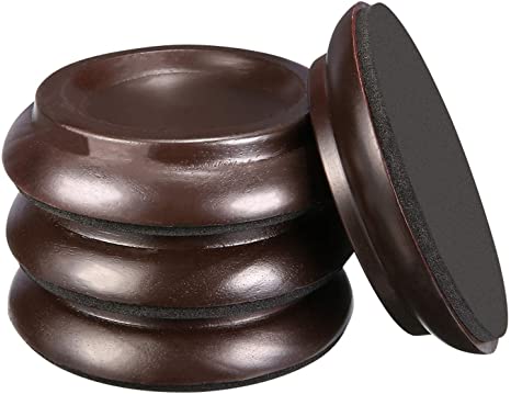 Piano Caster Cups,Piano Floor Wood Protector,Piano Caster Pads Non-Slip & Anti-Noise Foot for Piano,4 Cups