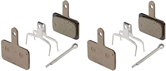 2 Pairs Shimano Disc Brake Pads & Spring B01S (Resin) by Shimano