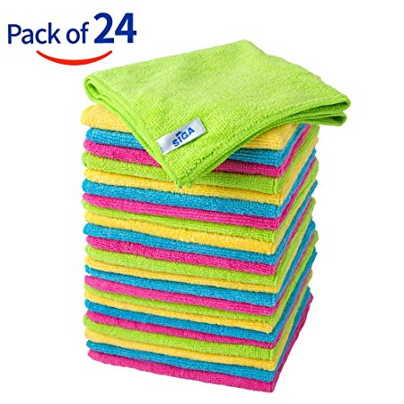 MR. SIGA Microfiber Cleaning Cloths, Size: 32 x 32cm - Pack of 24
