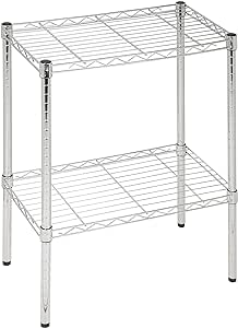 Honey-Can-Do 14x24x24 Shelving Unit CRM SHF-09374 Chrome, 500 lbs