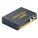 Tendak HDMI to HDMI and Optical TOSLINK SPDIF  Analog RCA L  R Stereo Audio Extractor Converter HDMI Audio Splitter AdapterHDMI Input HDMI  Digital  Analog Audio Output