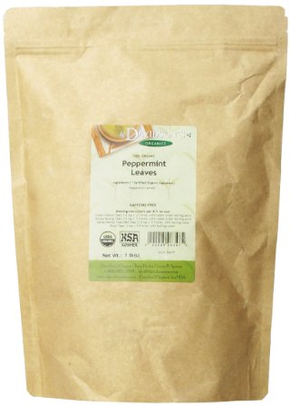 Davidsons Tea Bulk Organic Peppermint Leaves 16-Ounce Bag