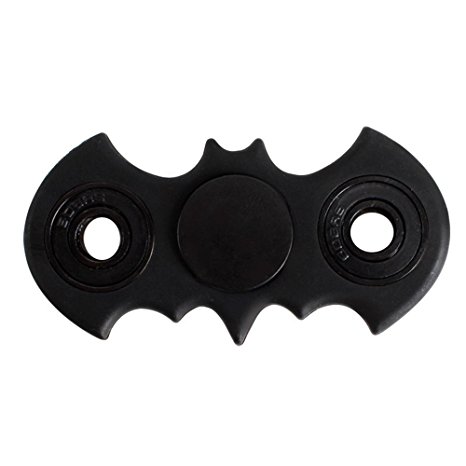 Bat Shape Fidget Spinner Toy Stress Reducer Perfect For Anxiety Stress-Relief Focus Adult & Children-Black
