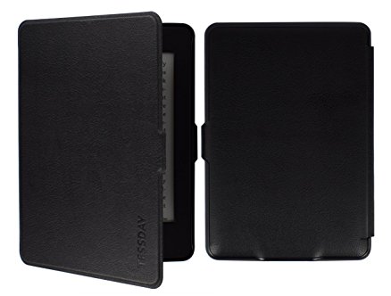 Kindle Paperwhite Case, Tessday Thinnest and Lightest Leather Cover with Auto Wake / Sleep for Amazon Kindle Paperwhite, Black