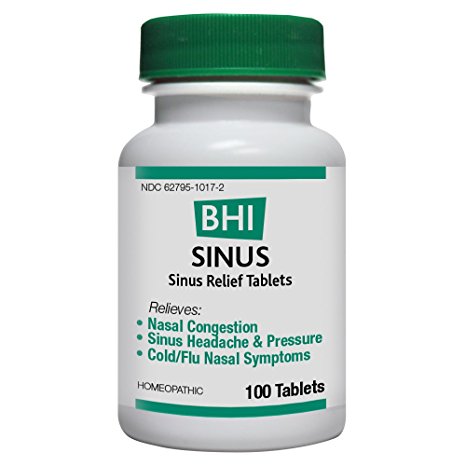 BHI Sinus Relief Tablets, 100 Count