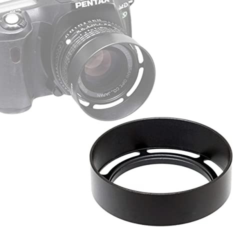 Fotasy Metal 39mm Vented Lens Hood, 39mm Metal Hood, 39mm Lens Hood for Fuji Leica Leitz Panasonic Olympus Panasonic Sony Lens, 39mm Screw-in Lens Hood, LV39
