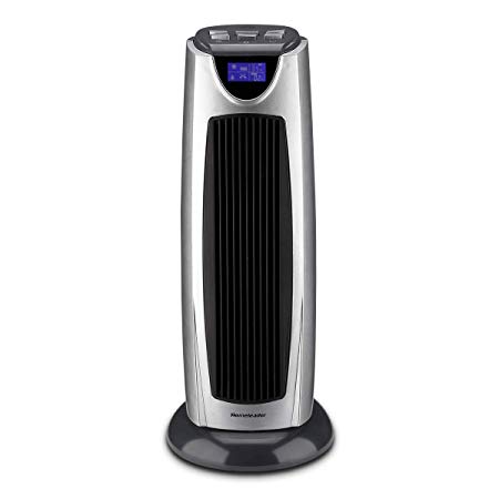 Homeleader Ceramic Space Heater 1500W, Electric Oscillating Space Heater with Remote Control, LCD Display and Timer, Space Tower Heater for Home & Office