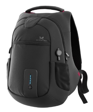 Ghostek® NRGbag Series Computer Laptop Messenger Backpack Book Bag   Battery Power Bank | Water Resistant | 7000mAh | Lightweight | Multipurpose | Fits Laptops Up To 15.6" | iPhone, Galaxy, Macbook