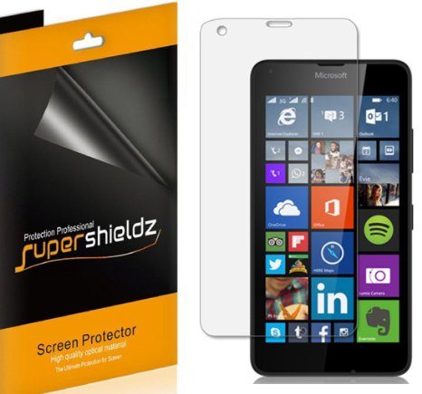 6-Pack SUPERSHIELDZ- Anti-Bubble HD Clear Screen Protector For Microsoft Lumia 640  Lifetime Replacements Warranty - Retail Packaging