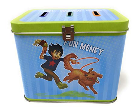 Pioneer Plus - 3 Slot Savings Bank - Savings - Fun Money and More (Boy)