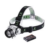 Lighting Ever Led Headlamp 18 White Led And 2 Red Led 4 Brightness Level Choice Led Headlamps 3 Aaa Batteries Included