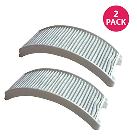 Crucial Vacuum Replacement Air Filter - Compatible with Bissell Style 12 - HEPA Style Filter Parts For PowerForce Bagless Models 6594, 6594F - Pair with Part #203-1402 and 203-8037 - Bulk (2 Pack)