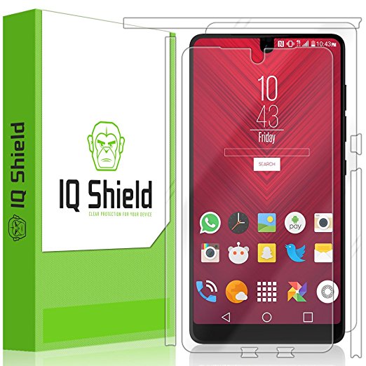 Essential Phone Screen Protector, IQ Shield LiQuidSkin Full Body Skin   Full Coverage Screen Protector for Essential Phone (PH-1) HD Clear Anti-Bubble Film