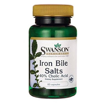 Swanson Iron Bile Salts 60 Caps