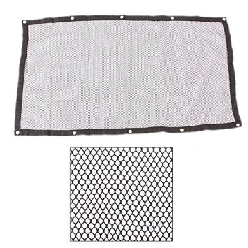 Petroad Pet Dog Net Backseat Barrier Front Seat Protector Safety for Dogs Pets Traveling Road Trip Car Vehicle Van SUV(Black)