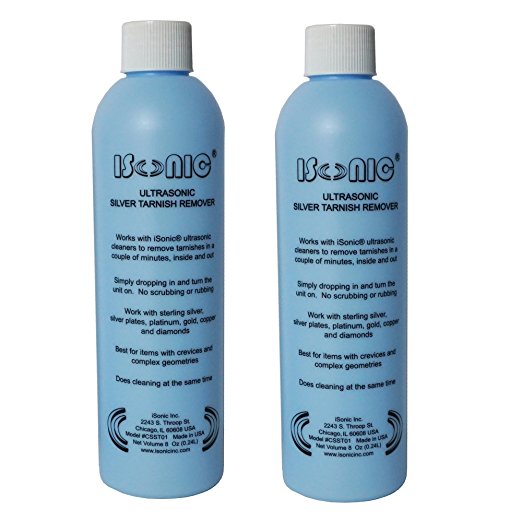 iSonic CSST01-8OZx2 Ultrasonic Silver Tarnish Remover (Pack of 2)